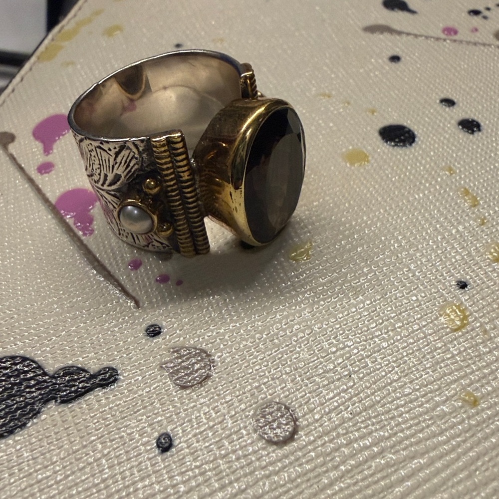 Elegant natural smoky quartz Ring - Picture 13 of 13
